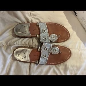 Sliver Glitter Jack Rogers